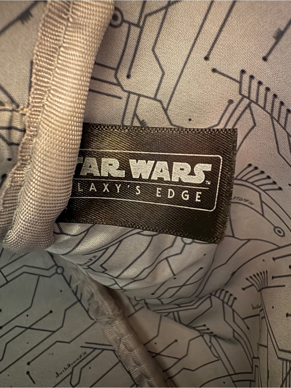 Loungefly Star Wars R2-D2 Circuit Mini Backpack - Gray & Rose Gold Accents - Picture 11 of 11